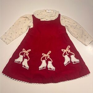 Baby GAP christmas dress w/shirt 3xl